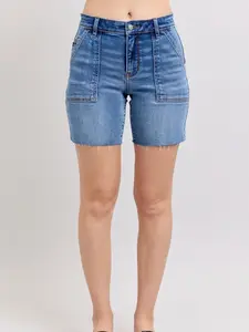 2Pk Judy Blue Comfort Mom Fit Short Bundle