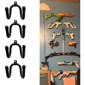 4 Pack Universal Game Controller Organizer - Wall Mount Rack for Nintendo Wii Remote Controller Accessories