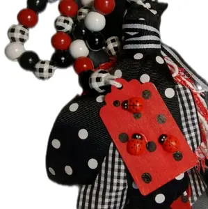 Ladybug Bug Bead Tassel Decoration