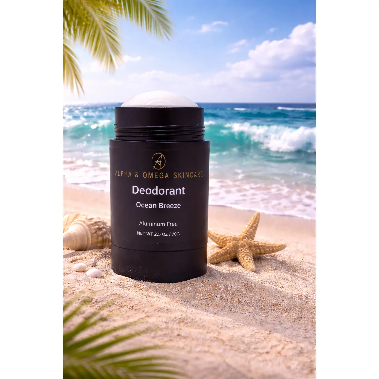 Ocean Breeze Natural Deodorant - Creamy Coconut Butter Natural Rose Scented - Smelling Soo Good - Organic Formulated Ingredients  Gentle on Skin Chemical Free - No Aluminum - No Synthetic Fragrance - Maximum Strength - Vegan Body Care.