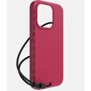 BodyGuardz Paradigm Pro Heat Regulating Case For iPhone 15 Pro Max Burgundy with Integrated Lanyard for Secure Handheld Use