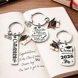 3pcs 2026 Graduation Gifts for Class Of 2026 Graduation Keychain for University College Middle High School Graduate 2026 Souvenir for Senior Masters Degree Student College Gift Ideas