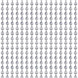 33 FT Clear Acrylic Crystal Bead Garland Chandelier Hanging Wedding Supplies (33FT)