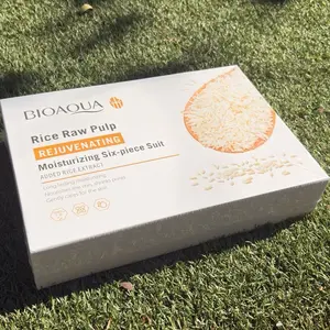 BIOAQUA Rice Raw Pulp Rejuvenating Six-piece Suit with Added Rice Extract for Moisturizing and Cleansing