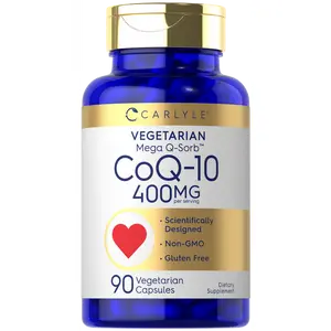 Carlyle CoQ10 400mg | 90 Count | Vegetarian, Non-GMO and Gluten Free Supplement