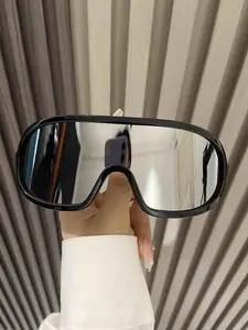 Unisex Simple Style Plain Color Glasses, Trendy Casual Flat Top Glasses for Everyday Use, Fashion Accessories for Outdoor Activities