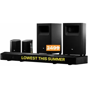 Nakamichi Shockwafe Wireless 11.2.6 Ch Soundbar System w Dolby Atmos/DTS:X, Upgraded Dual 10" Subs, Bipolar Surrounds, 6 Discrete Height Channels, 2300 Watts Max Output