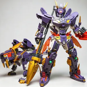 Superhero Zhao Yun Mecha God Building Blocks Model Set, 464pcs DIY Creative Toy for Boys & Kids, Christmas Halloween Birthday Gift Idea