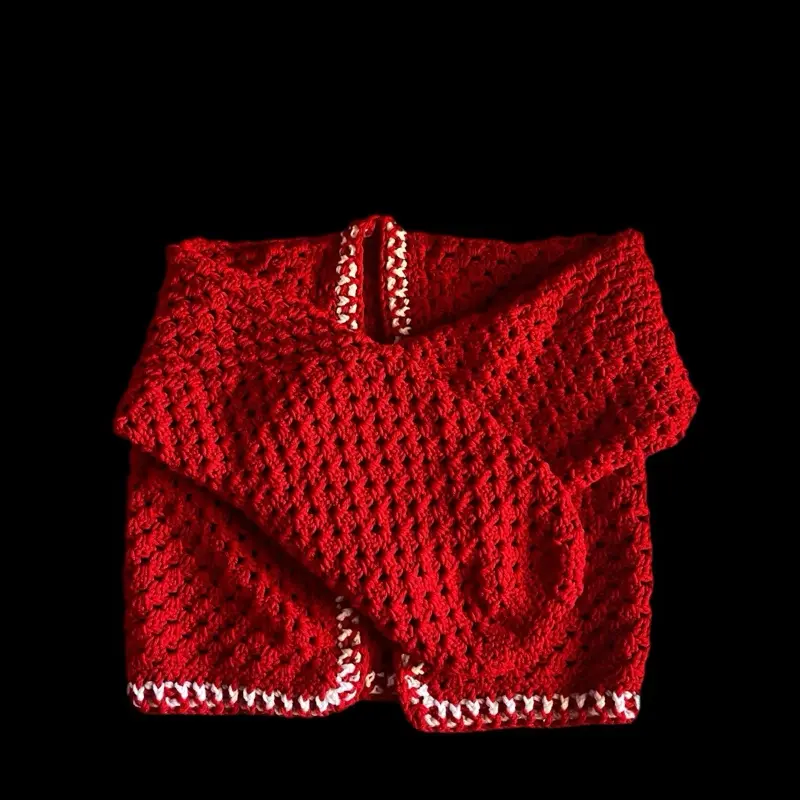 Crochet cropped cardigan