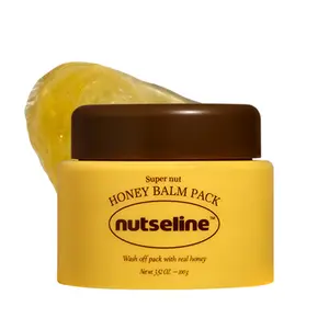 [Nutseline] Honey Balm Pack Wash Off Honey Mask Deep Hydration Glow Skin Nourishing Moisture Boost Radiance Care Dry Dehydrated Skin Softening Treatment Korean Skincare Face Pack 100ml