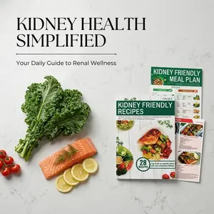 Kidney Health Simplified Low Sodium & Potassium Diet Plan Charts for CKD Easy-to-Understand Foods to Eat & Avoid Guide for Home Kitchen Meal Prep