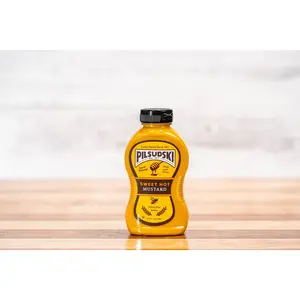 Sweet Hot Honey Mustard - Made with Real Honey, Mild Spicy, for Pretzels, Chicken, Sandwiches, and BBQ