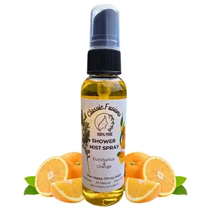 Classic Fusions Eucalyptus and Orange Shower Mist Spray, Linen Spray, Room Refresher and Pillow Spray