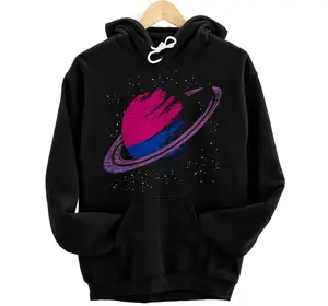Bisexual Bi Pride Saturn Queer LGBTQIA Bisexual Hoodie, Sweatshirt, T-Shirt