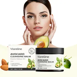 Viareline Avocado Cleansing Balm — gentle makeup removal, moisturizing and hydrating, refreshing, residue-free, emulsifies quickly, easy to rinse off