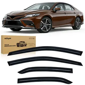 Nilight Window Rain Guards for Toyota Camry 2018 2019 2020 2021 2022 2023 2024, Out-Channel Window Visors Vent Wind Deflectors-4PCS