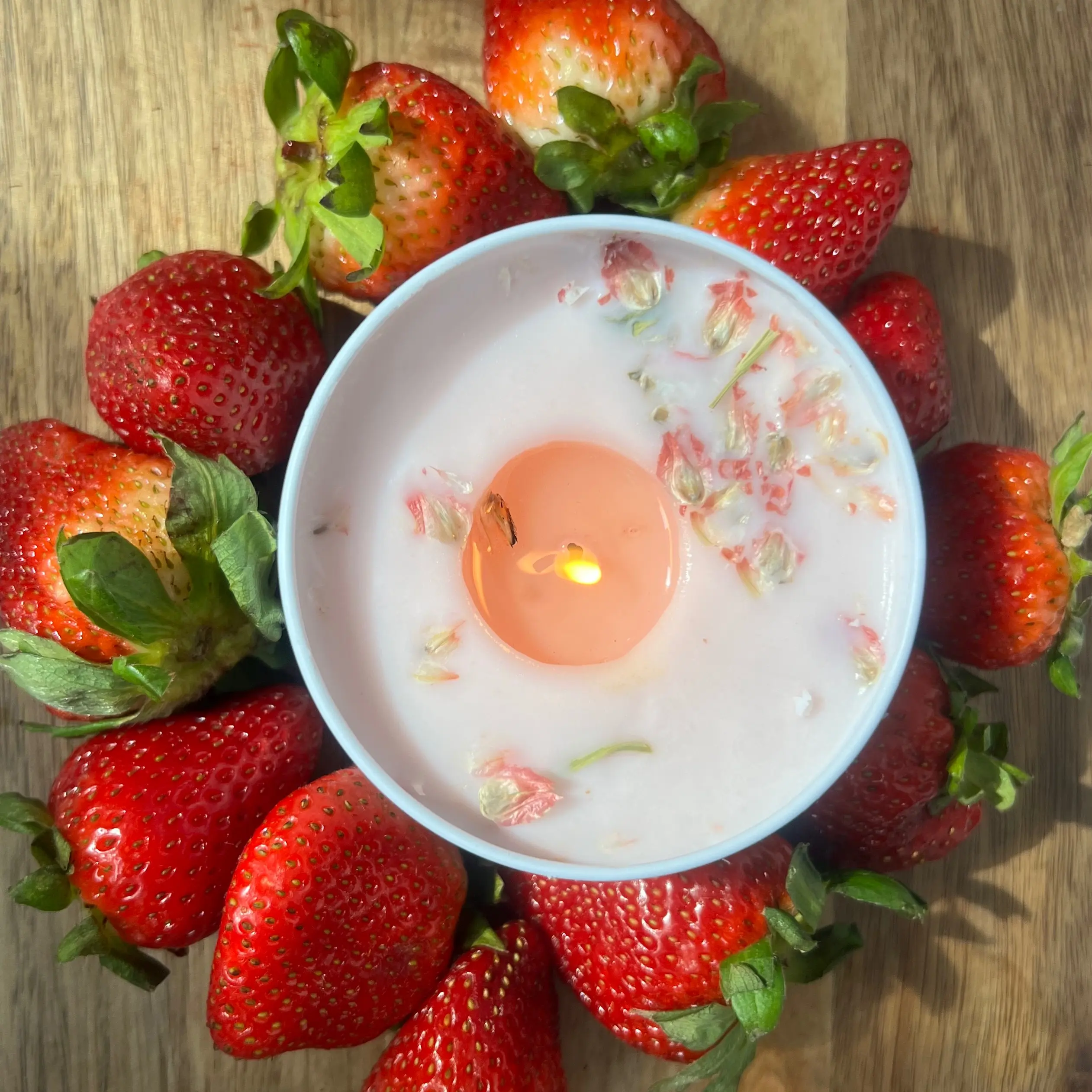 Walking Sky Candles Heartberry Strawberry Candle non toxic soy wax indigenous Native American handcrafted all natural organic