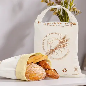 Eco Friendly Beeswax Wraps for Bread Reusable 17x13 Inch Food Storage Bag with Zipper Keeps Sourdough Loaves Fresh Sustainable Kitchen Essentials