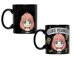 Spy x Family Anime Merch Anya Forger I like Peanuts Heat Changing 16 OZ Ceramic Coffee Mug Tea Cup