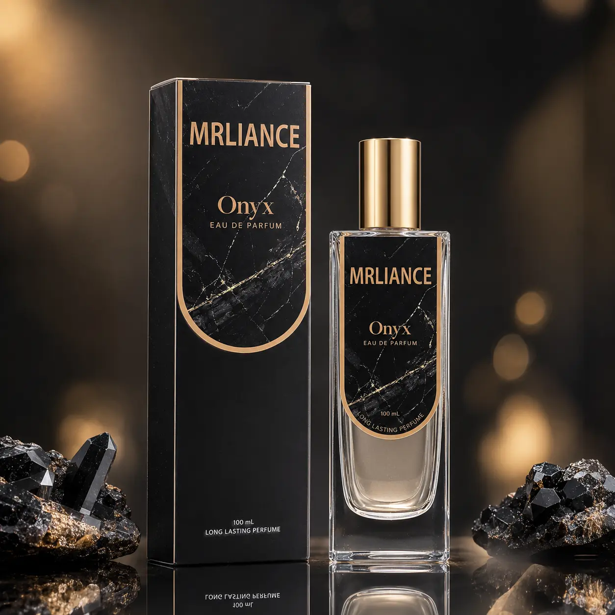 MRLIANCE Onyx Eau de Parfum 100ml – Bold & Mysterious Fragrance for Men, Long Lasting Perfume Spray