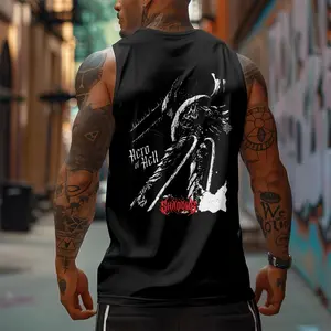 Chainsaw Man 90s Graphic Sleeveless Tank Tops Men Vest Streetwear Outfits Men Vacation Outfits Sleeveless Shirt