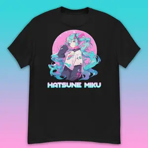 Hatsune Miku T-Shirt Pink Hearts Cute Kawaii  | Vocaloid | Unisex T-Shirt