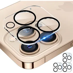[3Pcs for  16 Pro / 16 Pro Max Camera Screen Protector, Tempered Glass Film Camera Cover Lens Protector,  Clear, Full Edge to Edge, Case Friendly for  16Pro 6.3"/16 ProMax 6.9"