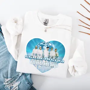 Backstreet Boys Millennium Heart Sweatshirt, Into The Millennium Tour Hoodıe, Retro BSB Fan Merch Gift