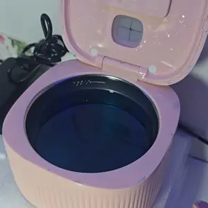 MelodySusie Ultrasonic Cleaner with Sterilization, 2-in-1 Machine for Manicure, Home & Salon, Incompatible with Acetone