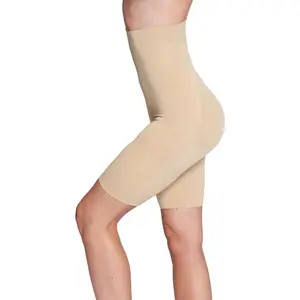 Women High Rise Tummy Control Thigh Compression Inseams Elastane Shorts for Biker Yoga Running Gym and Workout