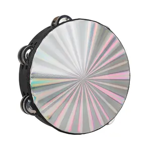 8 Inch  Laser Dual Row Hand Bell Drum Compact Design, Ideal for Music Enthusiasts, Perfect Gift for Musical Instruments Lovers, Percussion Musical Instruments