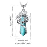 Style 3 Dragon - Wrapped Turquoise 