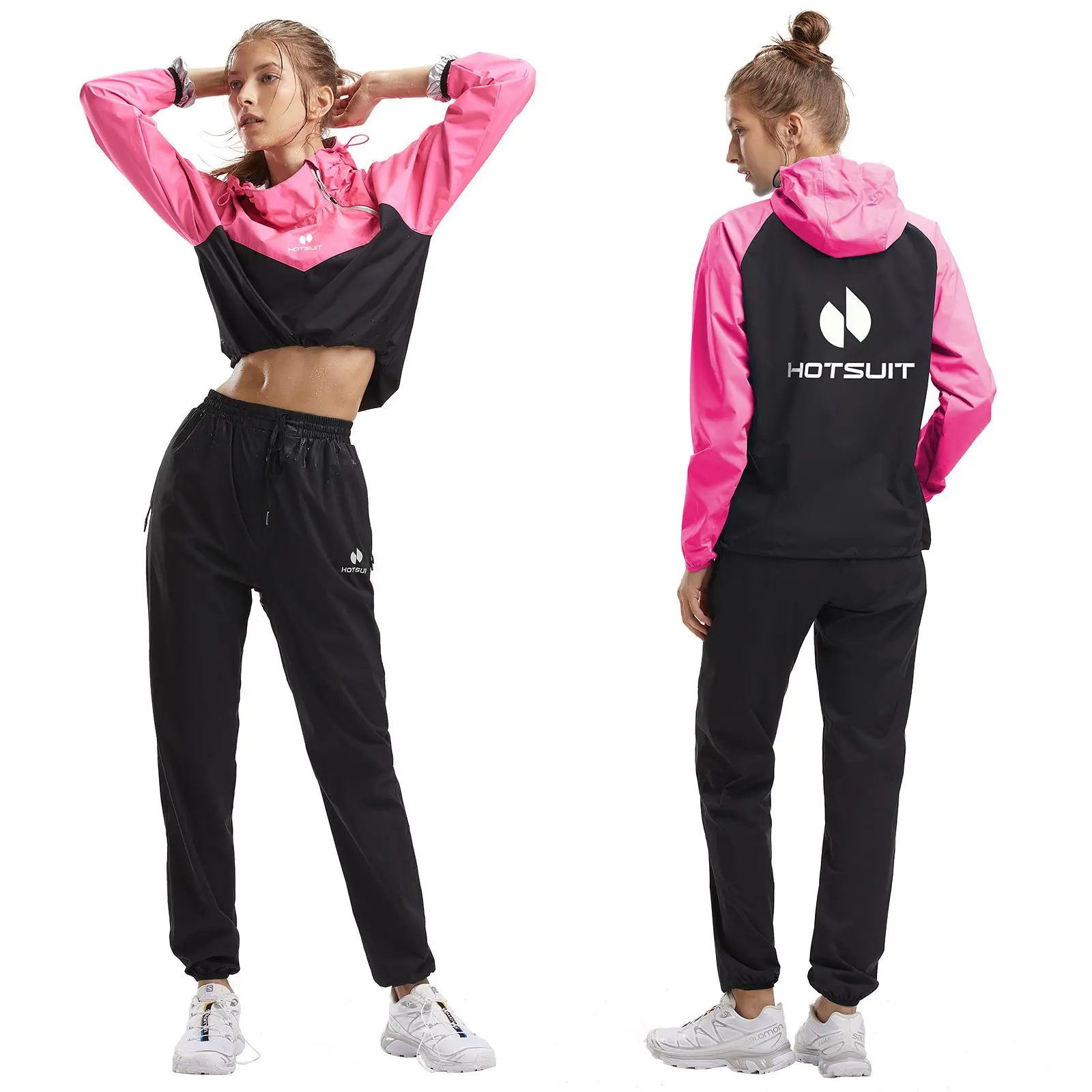Neopreen Compressie Zweetpak Bodysuit Saunapak Vrouwen Sport Neopreen Compressie Zweetpak Bodysuit Saunapak Vrouwen Sport