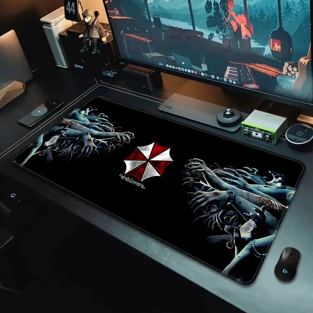Residents Evils Mousepad HD Printing Computer Gamers Locking Edge Non-slip Mouse Pad XXL90x40cm Keyboard PC Desk Pad