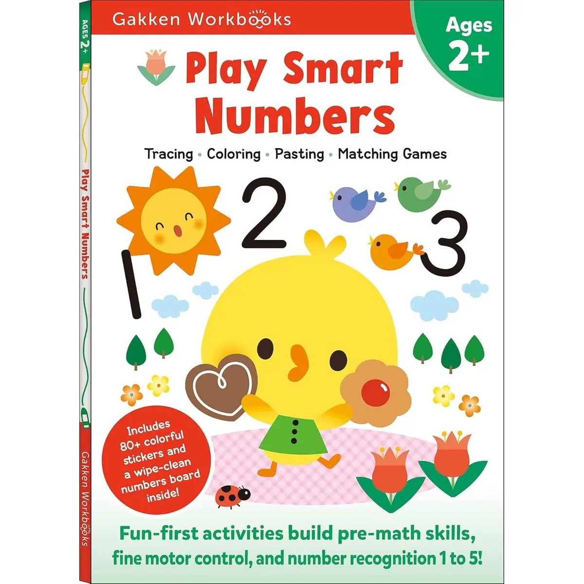 Play Smart Numbers Age 2+: Preschool Activity Workbook with Stickers for Toddler Ages 2, 3, 4: Learn Pre-math Skills: Numbers, Counting, Tracing, Coloring, Shapes, and More (Full Color Pages) Paperback – January 12, 2021