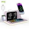 Acer 7 in 1 Wireless Charging Station Charger with Clock, LED Night Light & Temperature Display, USB-A & USB-C, Magnetic MagSafe – for iPhone, Android Phone, Apple Watch & AirPods, Gift summerwins