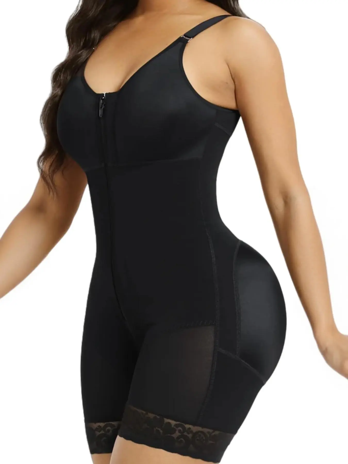 1 Count Women's Tummy Control and Butt Lifter Shaper with Zipper, Fajas, Colombianas Shapewear, Supportive Shapewear, Elastic Shaping Jumpsuit Workout Outfit, Everyday, Suitable For Various Occasions
