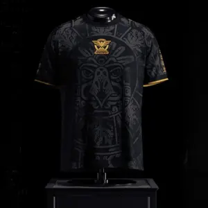 Mexico Heritage Jersey, Black Color Soccer Jersey, GOAT Vintage Streetwear Soccer Jersey, Gifts Boyfriend, Sports Top, Gym Athletic Clothes