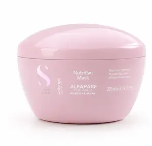 Alfaparf Milano Semi Di Lino Moisture Nutritive Hair Mask, Hydrating Deep Conditioner for Dry Hair, Vegan Haircare, Sulfate & Paraben Free, 200ml, Moisturizing Hydrate Keratin