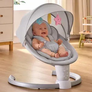 HARPPA Weddell Electric Baby Swing for Infants, 5-Point Harness, 5 Motion Levels, Remote & Touch Control, Built-in Melodies, Portable Baby Swing, #SummerVibes
