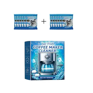 Coffee Machine Cleaner Tablets,,Descale Drip Coffe and Espresso Machines,Household Cleaning Essential，Descaler & Grime Cleaning for Coffee Makers, Espresso Machines