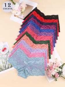 women's plain lace boyshorts, soft comfy breathable pastel panty for daily wear, underwear for all seasons, women underwear, panties for women, underwear for women, casual comfy panty