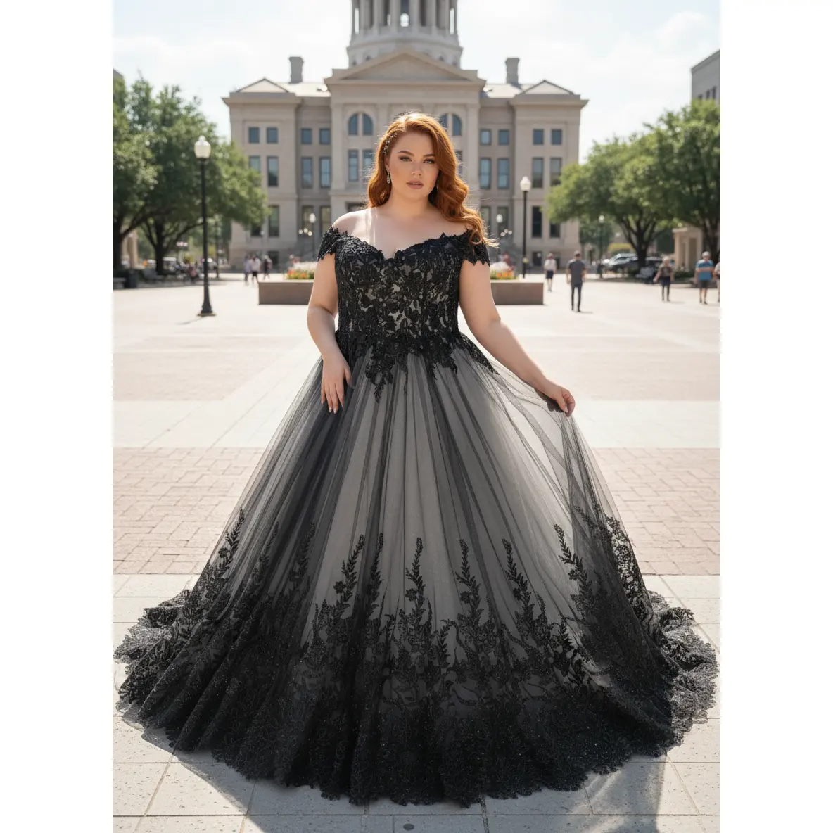 Tessa Black and Ivory Wedding Dress, Grey Wedding Dress, Black Wedding Dress, Gothic Wedding Dress, Custom wedding dress