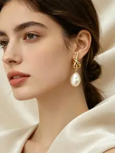 Elegant Knot Design Earrings, Fashion Jewelry for Party, Daily Clothing Decor, Trendy All-match & Exquisite Jewelry for Birthday Gift, High Quality Earrings