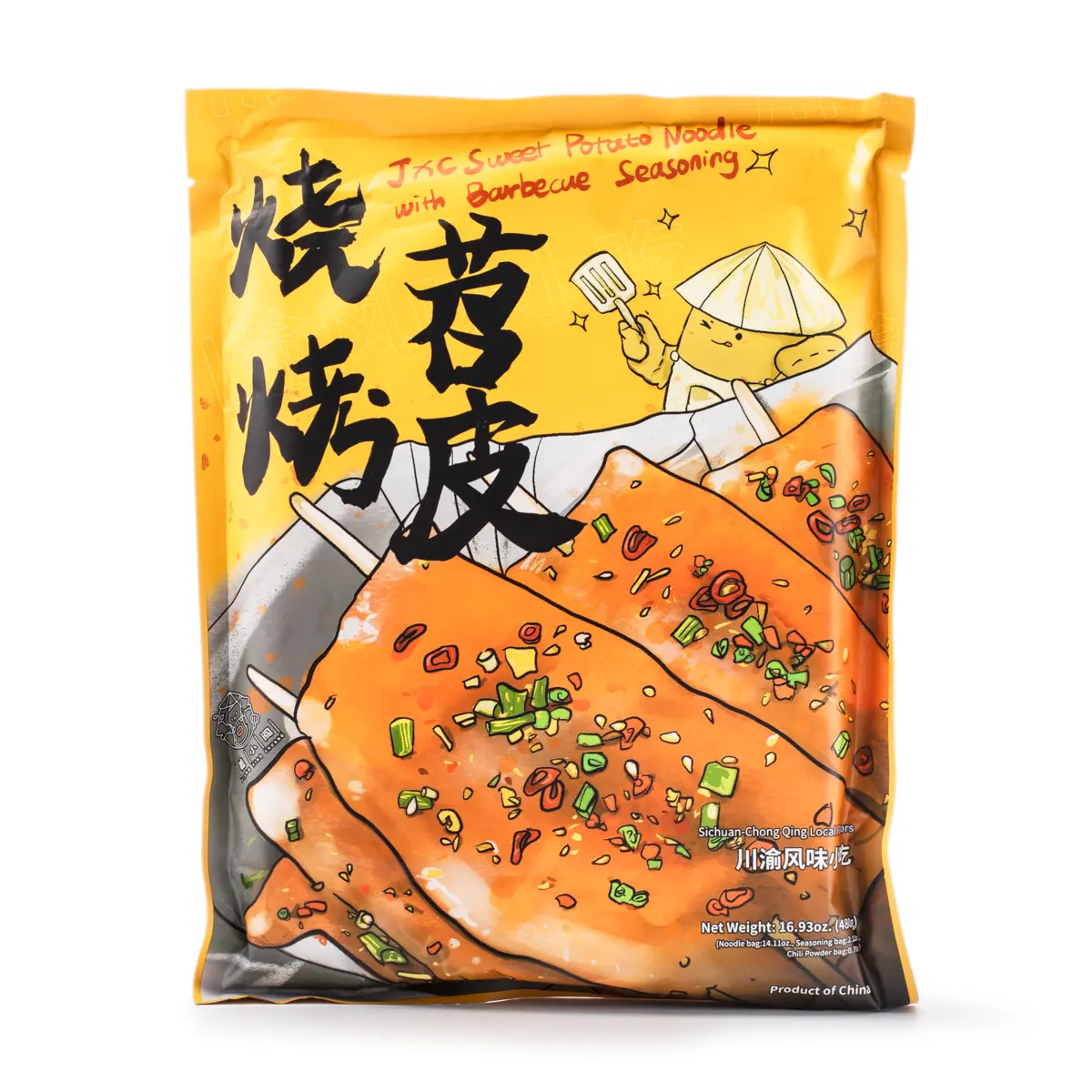 JXC Sweet Potato Noodle with Barbecue Seasoning 480 g
