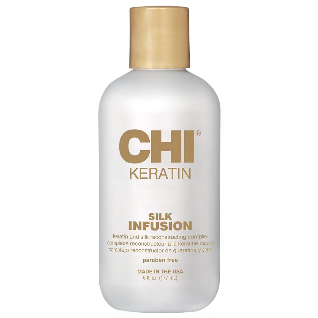 CHI Haircare Keratin Silk Infusion Hair Revival Serum - Sulfate-Free Treatment for Dry, Damaged Hair to Restore Softness & Shine, 6 oz, Nourishes Hair