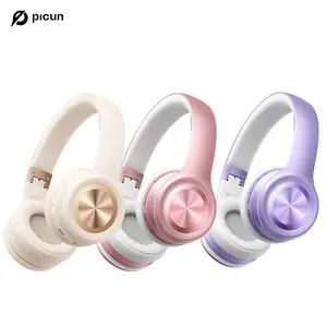 Picun SOLO6 Wireless Headphones – 140H Playtime, 5 EQ Modes, ACC Audio Decoding, Low Latency Mode, Dual-Device Connectivity, Fast Charging, Over/On/In-Ear Design Options, Perfect for Music, Gaming & Multitasking Headset Instant