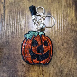 LGS Charms - Halloween - Rhinestone Keychain for Zippy Bag Fashion Accessory with Tassel