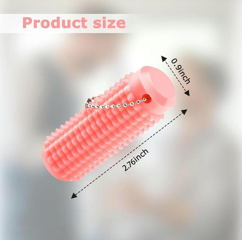 Little Ouchies Fidget, Pocket Mini Fidget Toy, Spiky Grippie Stim Keychain, Venting Key Pendant for AnxietyRelief Positive, Novelty Gifts for Friends Unique Design Tactile Experience Roller Shape Portable Fun Emotional Support