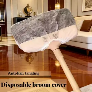 100 Disposable Extendable Broom Covers, Hair-Resistant Cleaning Tool, Universal Dusting Cover, Fits Most Brooms, Essential Cleaning Accessories